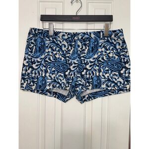 Michael Kors Women's Blue‎ Paisley Print Shorts Size 14